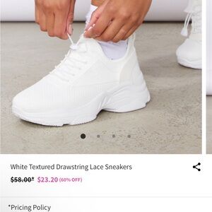 White sneakers